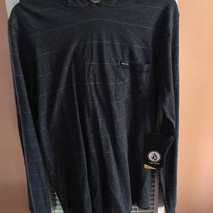 Volcom Layer Glitch Hooded Shirt Size M(10-12)